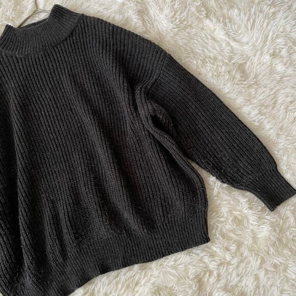 Ropit High Neck Knit Pullover Charcoal Gray - Picture 4 of 6